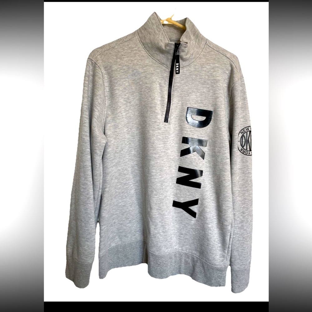NWOT DKNY Sweatshirt Women's Sz M Athletic Pullover Quarter Zip Walking Jogging